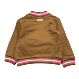 NANAN cardigan tinta unita con profili in contrasto Cammello per Neonata I24544 CAMMELLO NANAN 