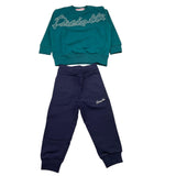 CESARE PACIOTTI completo bicolore 2pz felpa-pantalone Blu/verde per Neonato COMP5310BNX BLU/VERDE CESARE PACIOTTI 