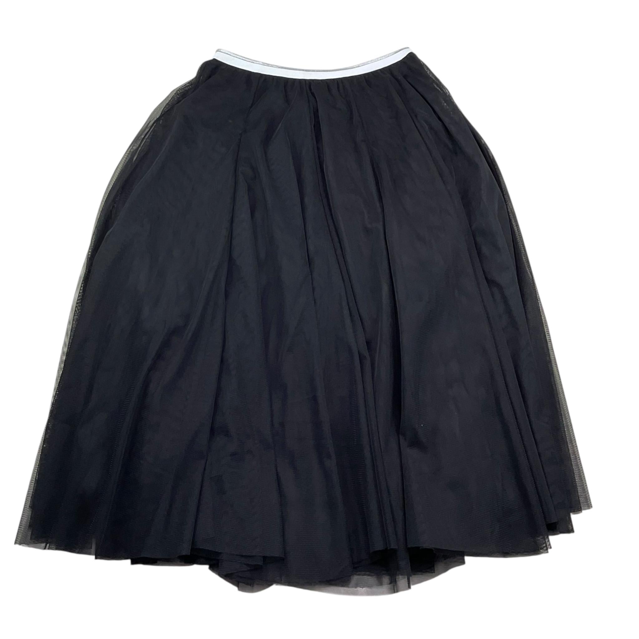 Naida Gonna Tinta Unita In Tulle per Bambina NAGO186 NERO NAIDA 