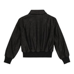 BALMAIN felpa con bottoni tinta unita lurex Nero per Bambina 6R2A77 NERO BALMAIN 