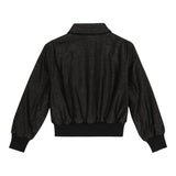 BALMAIN felpa con bottoni tinta unita lurex Nero per Bambina 6R2A77 NERO BALMAIN 