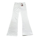 Levi'S Pantalone Tinta Unita con Girovita Regolabile per Bambina 4EG970 BIANCO LEVI'S 