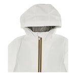 K-Way Giubbino Tinta Unita con Zip E Cappuccio per Bambina K2148NW BIANCO K-WAY 