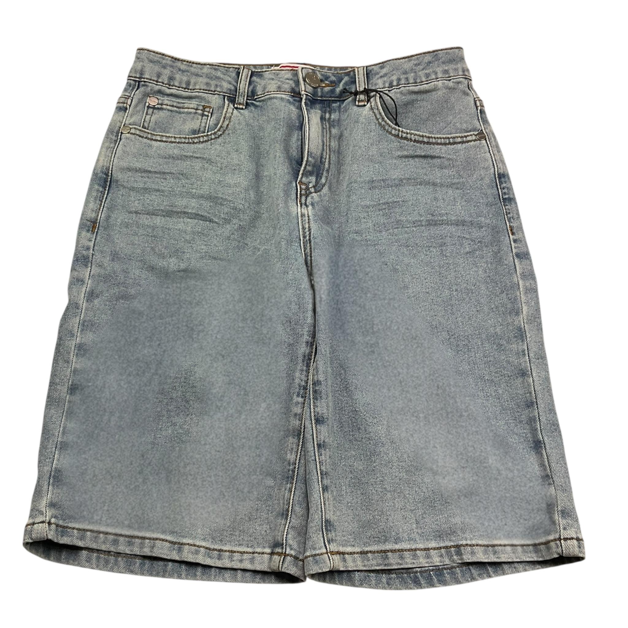 Cesare Paciotti Bermuda Tinta Unita In Denim con Girovita Regolabile per Bambino HSUID AZZURRO CESARE PACIOTTI 