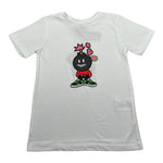 Imomi T-Shirt Girocollo tinta unita con Stampa Bianco per Bambino SS23IK019 BIANCO IMOMI 