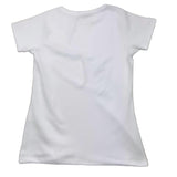 Cecyle T-Shirt Girocollo Tinta Unita Con Stampa Bianco Per Bambina