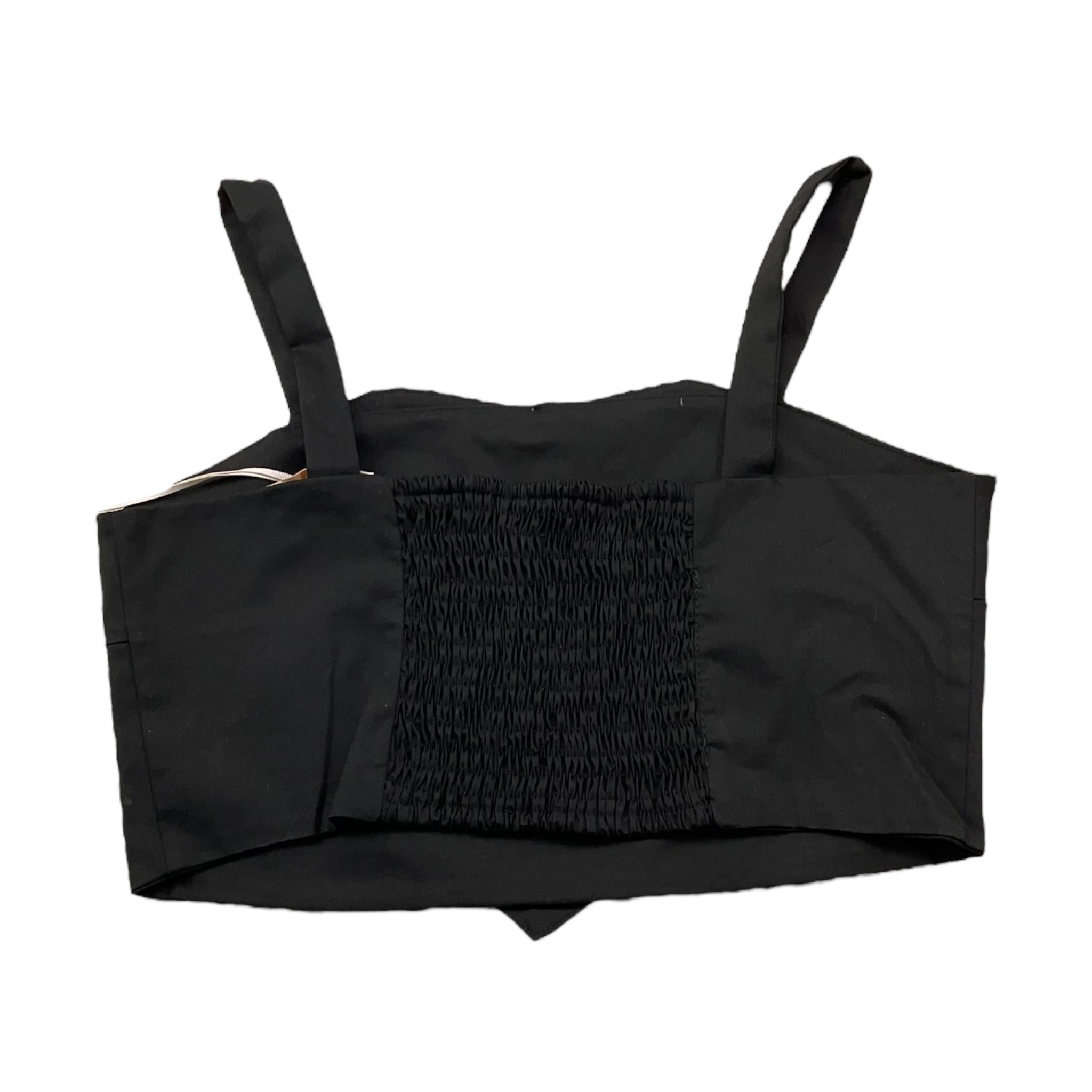 Please Top Tinta Unita con Brillantini per Bambina CC41132G73 NERO PLEASE 