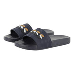 Boss Ciabatte Tinta Unita con Logo per Bambino J52269 BLU BOSS 