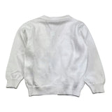 Barcellino Cardigan Tinta Unita con Bottoni Bianco per Neonata