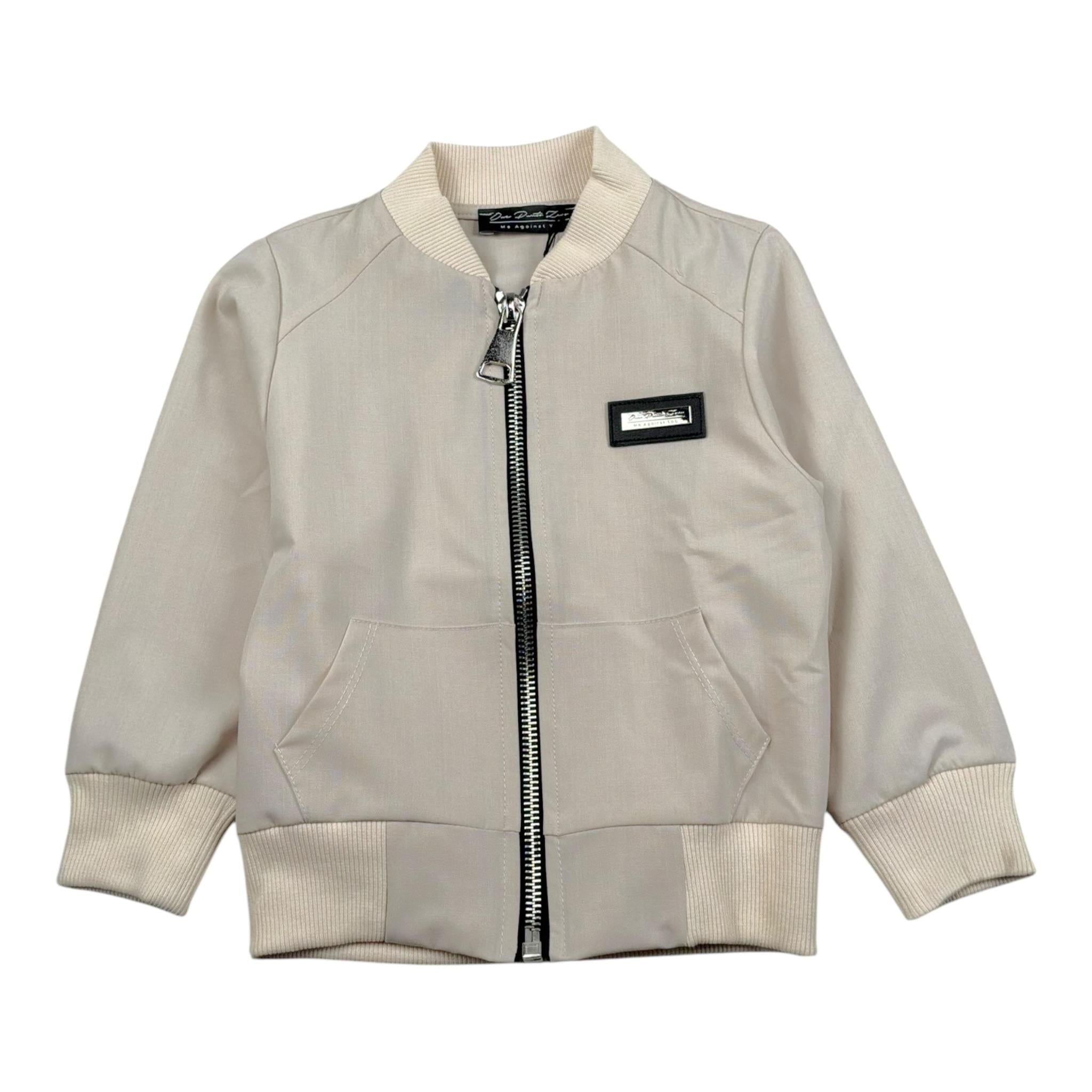 Duepuntozero Felpa Tinta Unita con Zip per Bambino GBTASC BEIGE DUEPUNTOZERO 