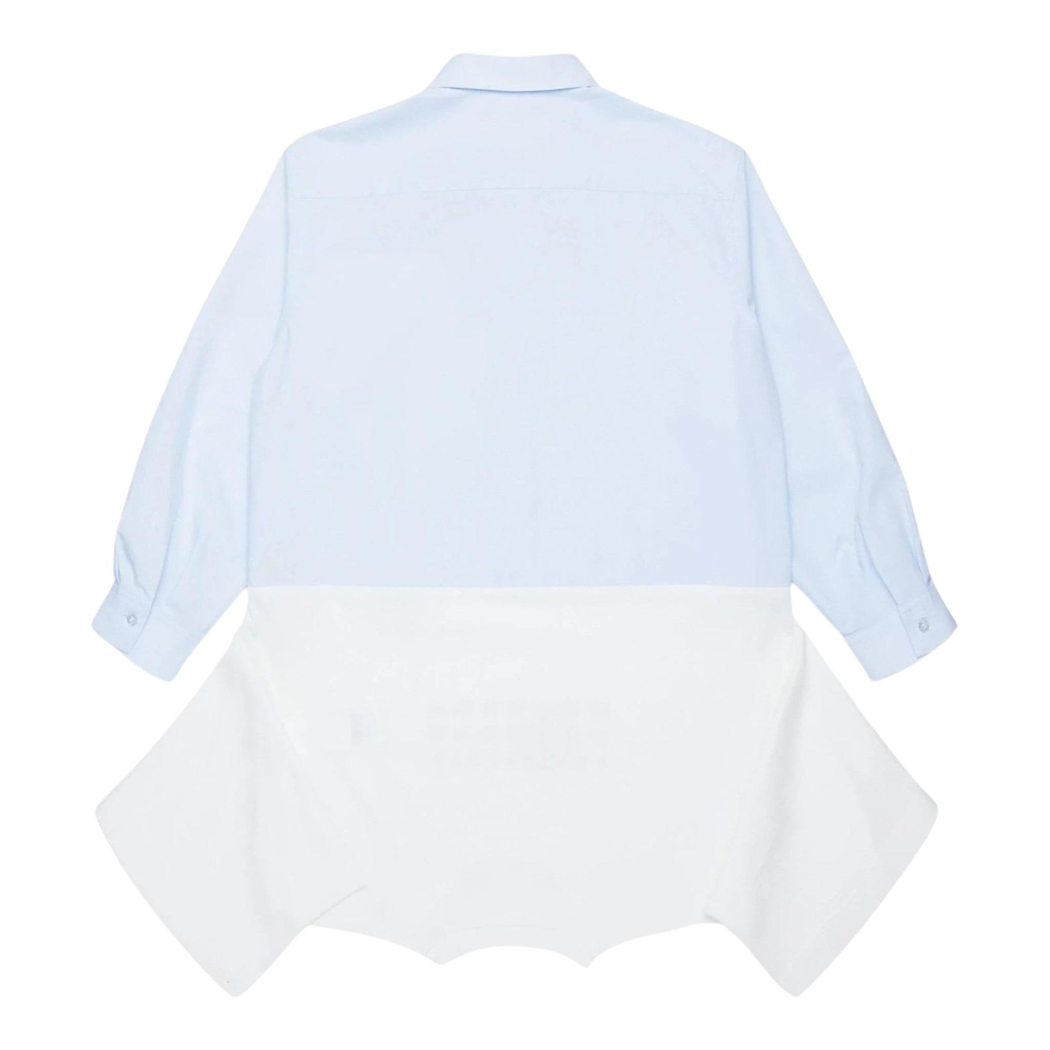 MAISON MARGIELA camicia biclore manica lunga Bianco/azzurro per Bambina M60640 BIANCO/AZZURRO MAISON MARGIELA 