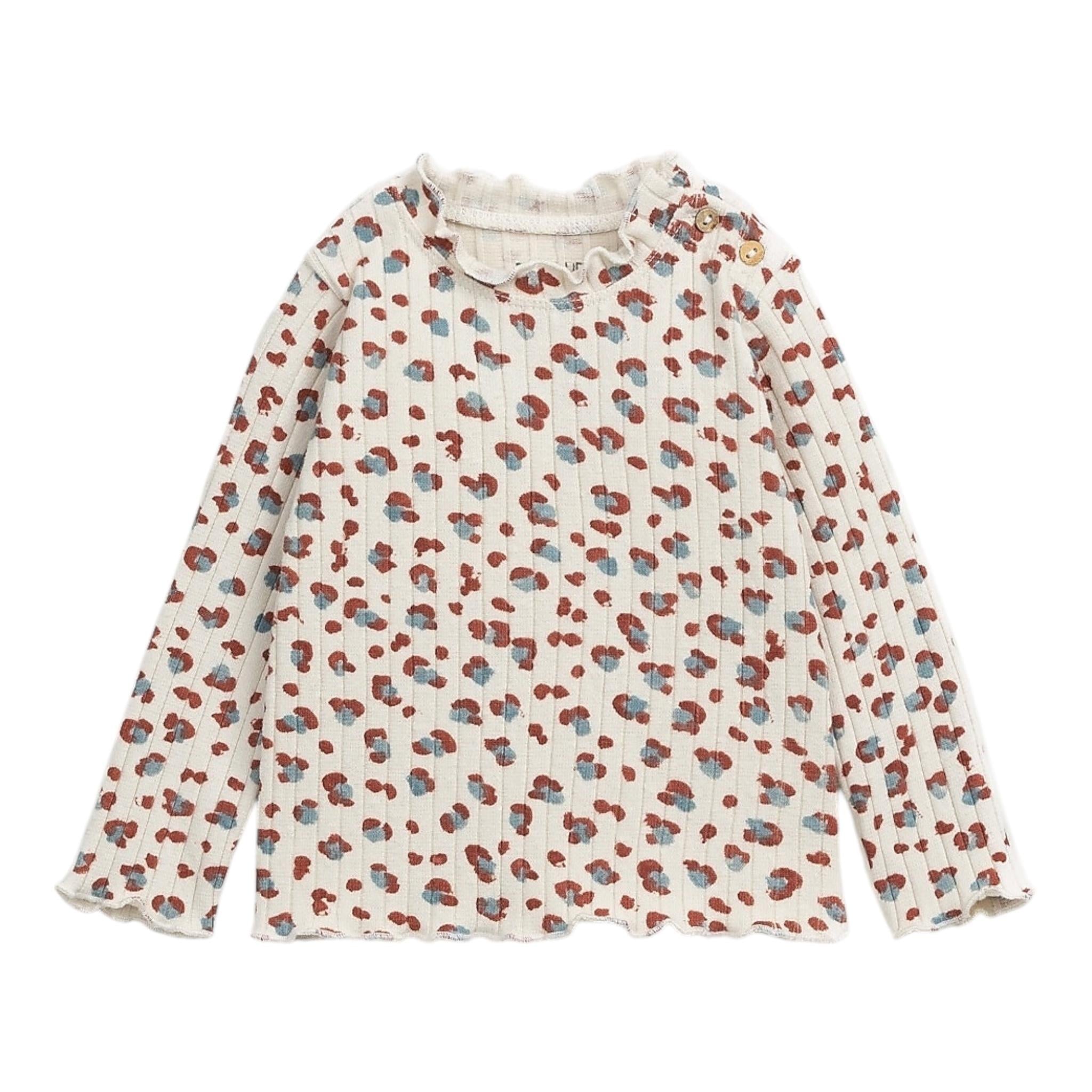 PLAY UP shirt tinta unita con fantasia maculata Panna per Bambina PA022AP11005 PANNA PLAY UP 