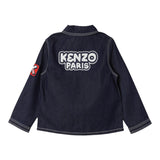Kenzo Giubbino In Denim Tinta Unita per Bambino K60281 BLU KENZO 