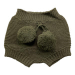 WEDOBLE culotte tinta unita con pon pon Verde per Neonato I2409331 VERDE WEDOBLE 