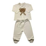 BARCELLINO completo 2 pezzi shirt-ghettina tinta unita Bianco per Neonato 110202 BIANCO BARCELLINO 