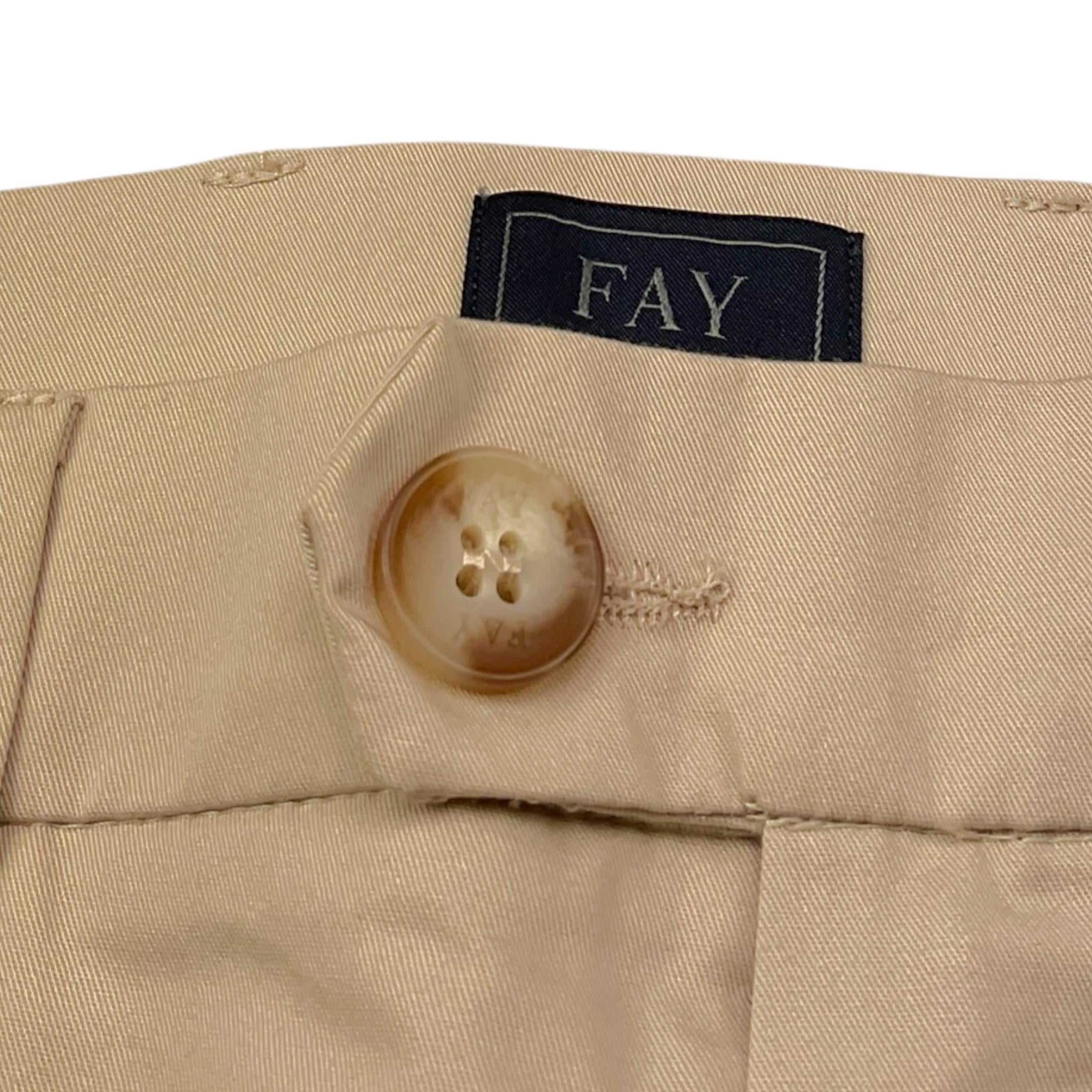 Fay Bermuda Tinta Unita con Tasche Americane per Bambino FU6P39 BEIGE FAY 