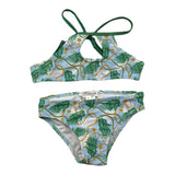 Miranda Costume 2 Pz Fascia-Slip Azzurro per Bambina
