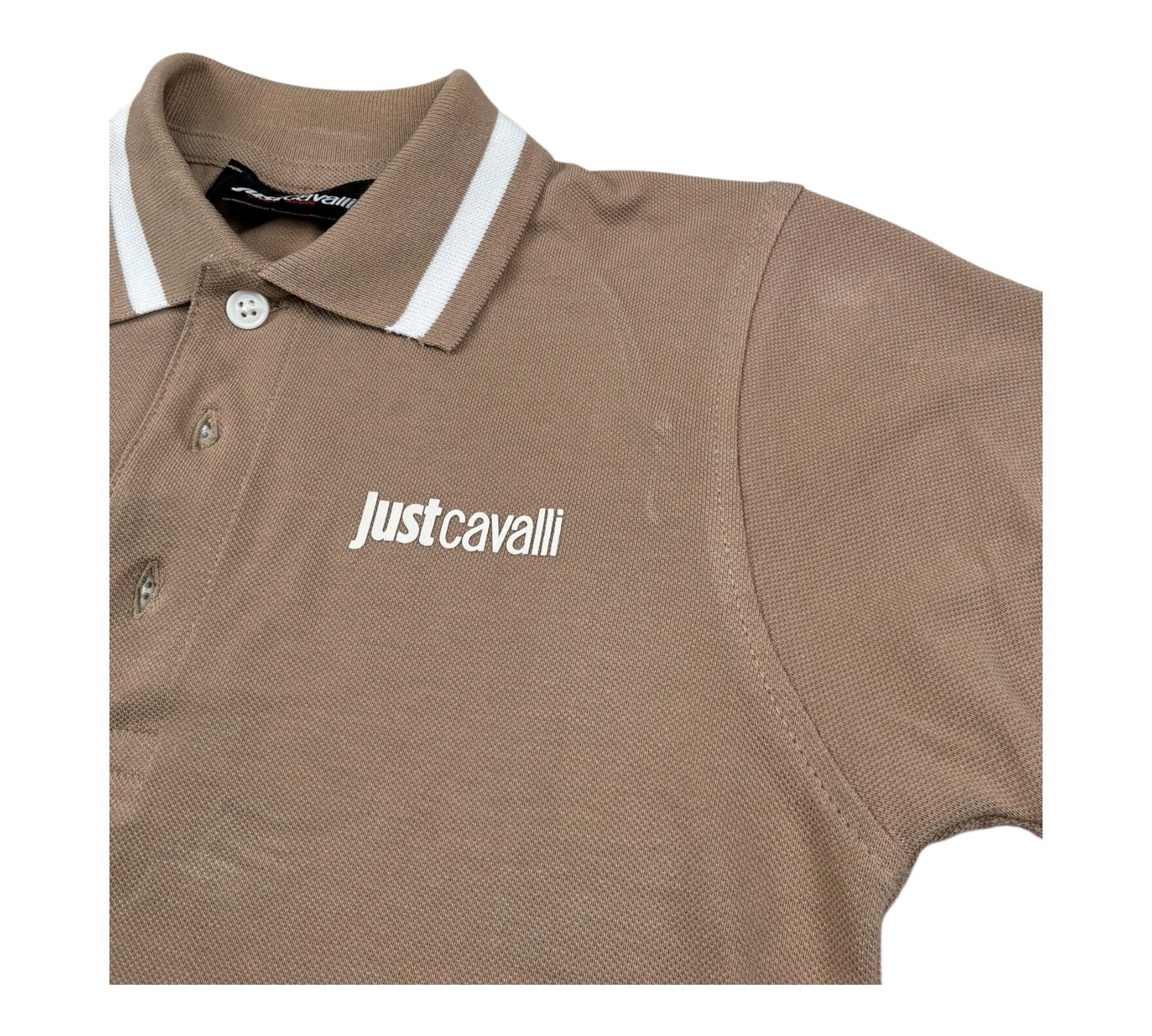 Just Cavalli Polo Mezza Manica Tinta Unita con Logo per Bambino JBP26003PO BEIGE JUST CAVALLI 