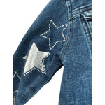 Guess Giubbino In Denim Tinta Unita con Stelle per Bambina K2RL00D4M90 BLU GUESS 