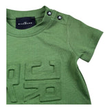 John Richmond T-Shirt Girocollo Tinta Unita con Logo per Neonato RIP26015TS VERDE JOHN RICHMOND 