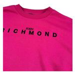 John Richmond Felpa Chiusa Girocollo Tinta Unita con Stampa per Bambina RGP26010FE FUXIA JOHN RICHMOND 