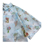 Moschino Camicia Mezza Manica Tinta Unita con Stamopa per Bambina HDC02C AZZURRO MOSCHINO 