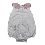 Juliana Pagliaccetto Giromanica Tinta Unita In Pizzo Sangallo per Neonata 25178 BIANCO/ROSA JULIANA 