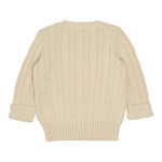 RALPH LAUREN maglia girocollo tinta unita con ricamo logo Crema per Bambino 322702674068J CREMA RALPH LAUREN 