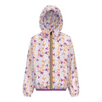 K-Way Giubbino Stampa Fantasia con Loghi per Bambina K2148SWA BIANCO K-WAY 
