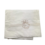Le Bebe' Lenzuola Set 3 Pezzi Tinta Unita con Stampa per Neonato LBB4830 BIANCO LE BEBE' 