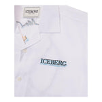 Iceberg Camicia Mezza Manica Tinta Unita con Stampa per Bambino CMICE5104J BIANCO ICEBERG 