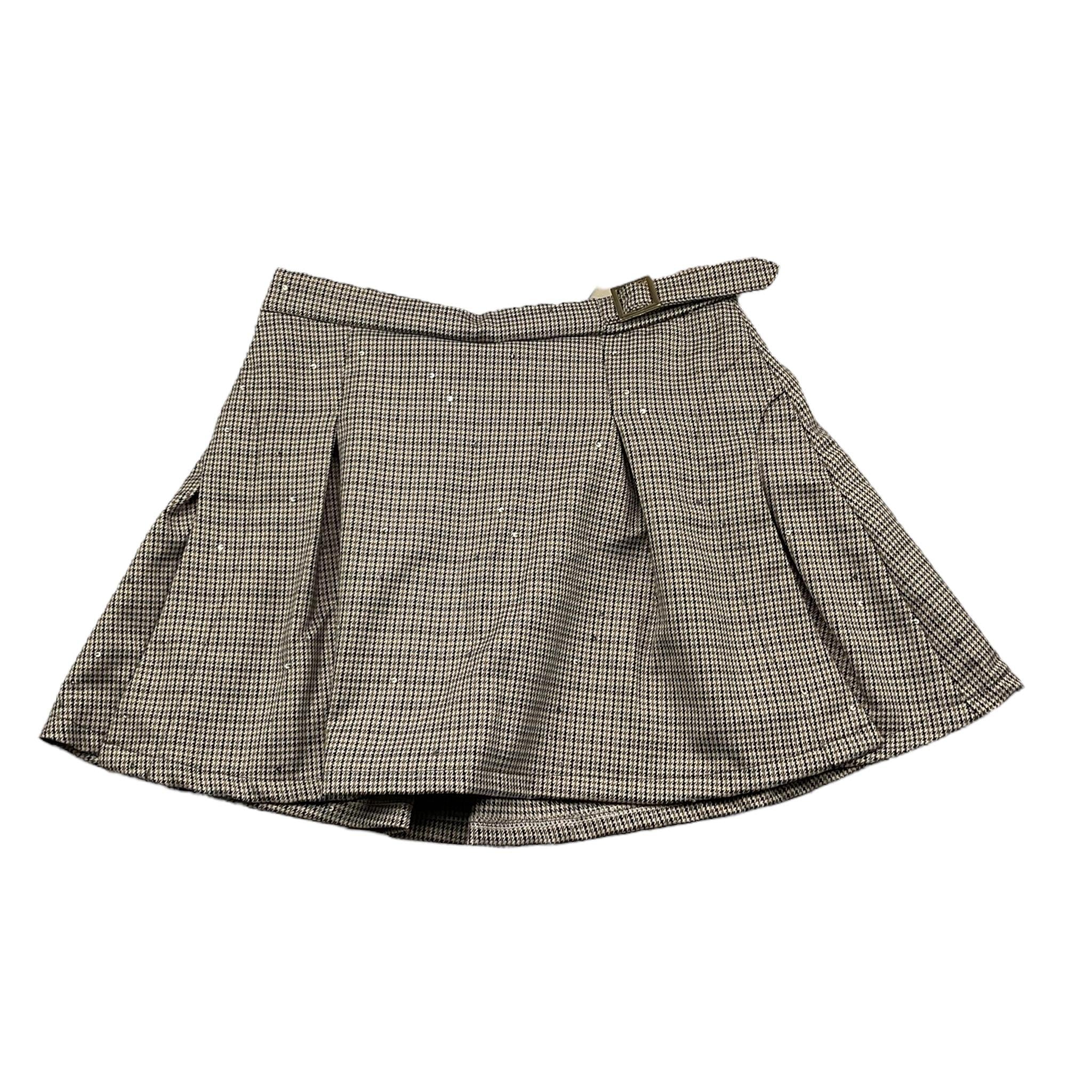 LU LU BY MISS GRANT gonna stampa fantasia con paillettes Beige per Bambina LL2981 BEIGE LU LU BY MISS GRANT 