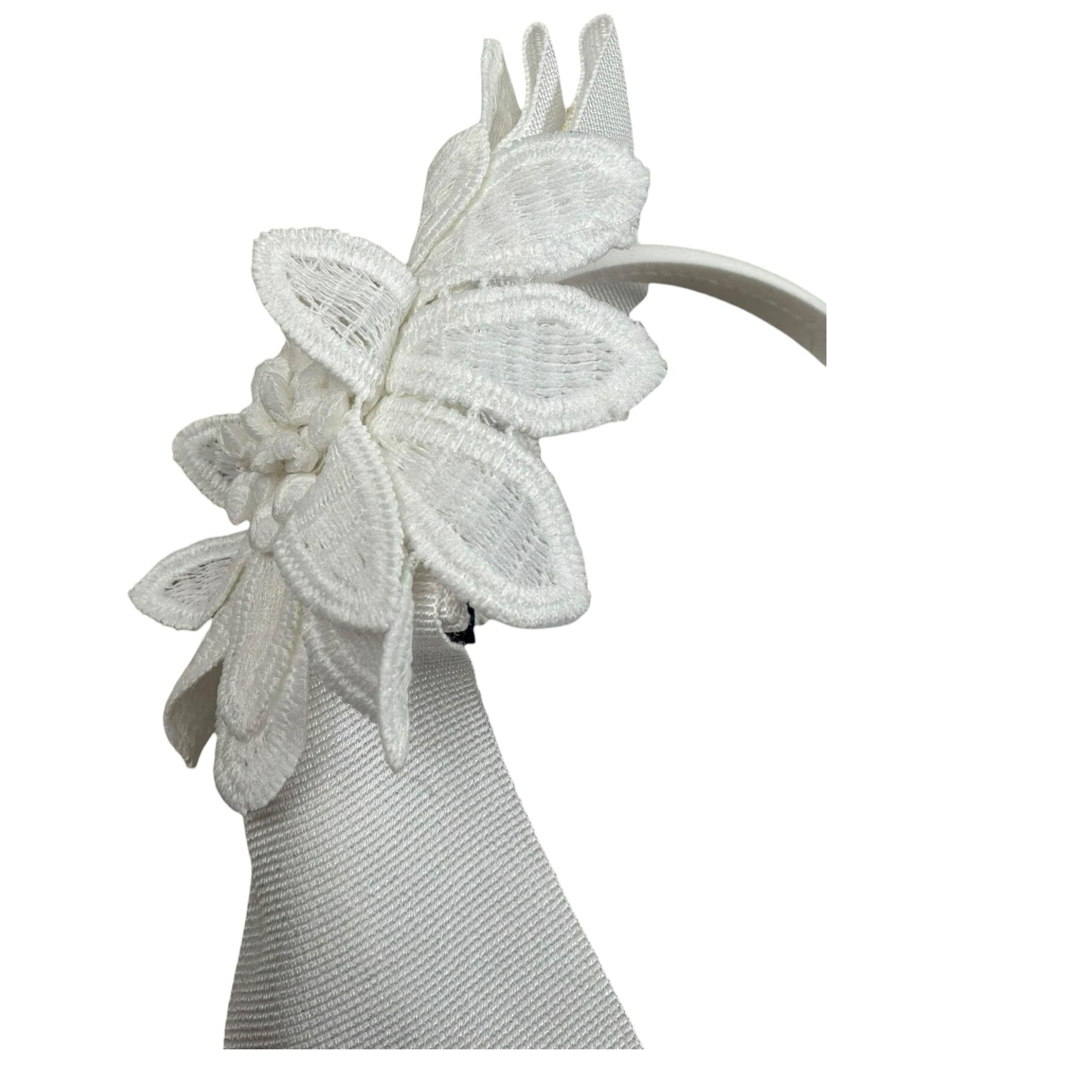 Piccola Ludo Cerchietto Tinta Unita per Bambina BS10WA011 BIANCO PICCOLA LUDO 