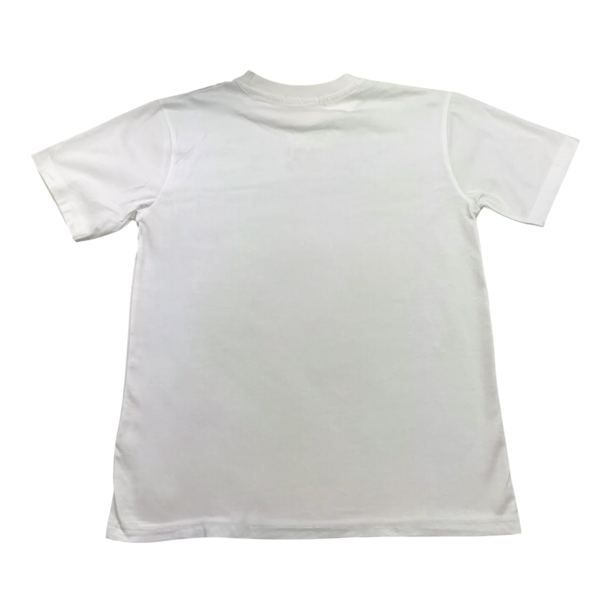 NEVER TOO t-shirt girocollo tinta unita con stampa Bianco per Bambino NT2072R BIANCO NEVER TOO 