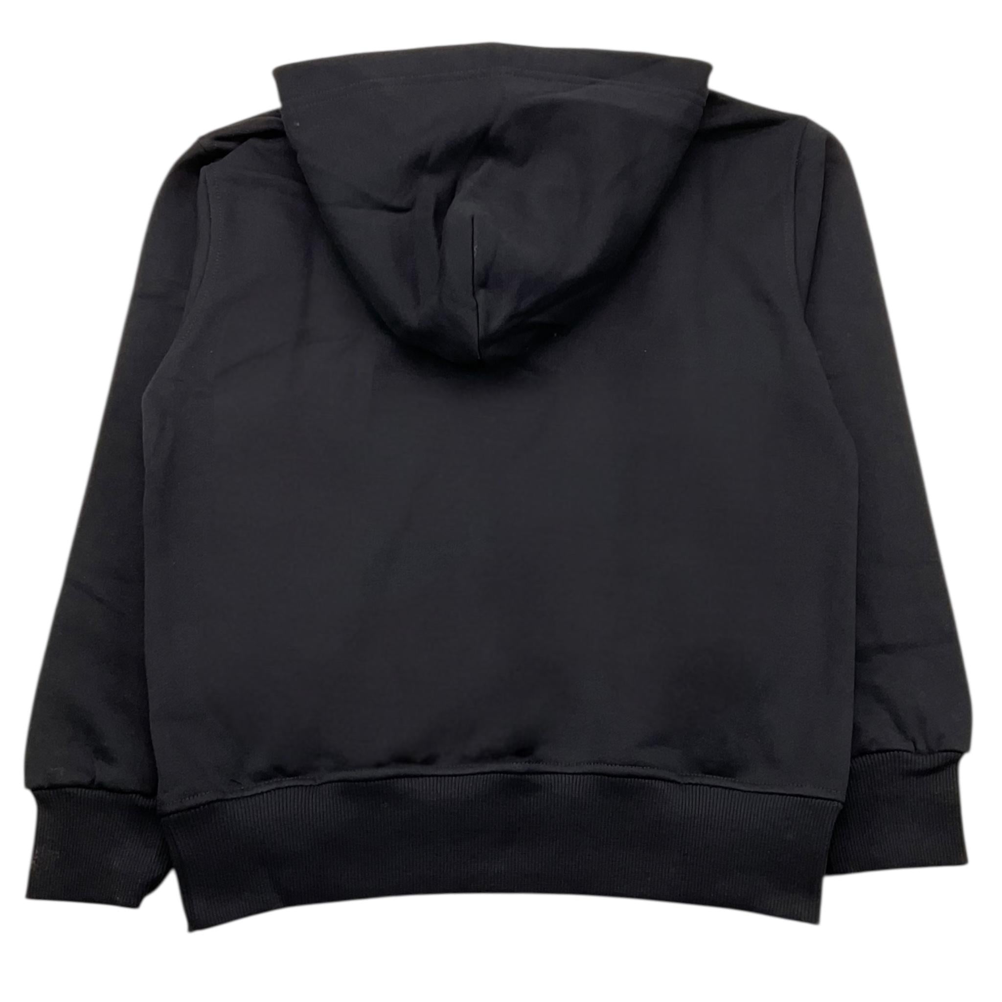 DIESEL felpa chiusa con cappuccio tinta unta con logo Nero per Bambino J02042 NERO DIESEL 