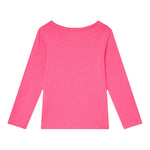GUESS shirt girocollo tinta unita ocn logo Rosa per Neonata K4YI02K6YW4 ROSA GUESS 