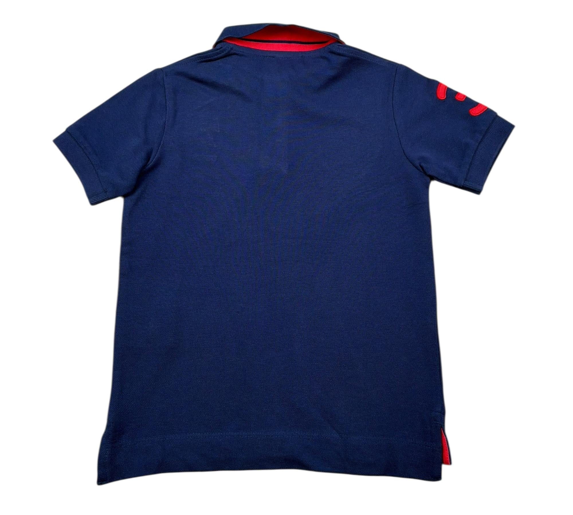 U.S. Polo Assn Polo Mezza Manica Tinta Unita con Logo per Bambino US41597 BLU U.S. POLO ASSN 