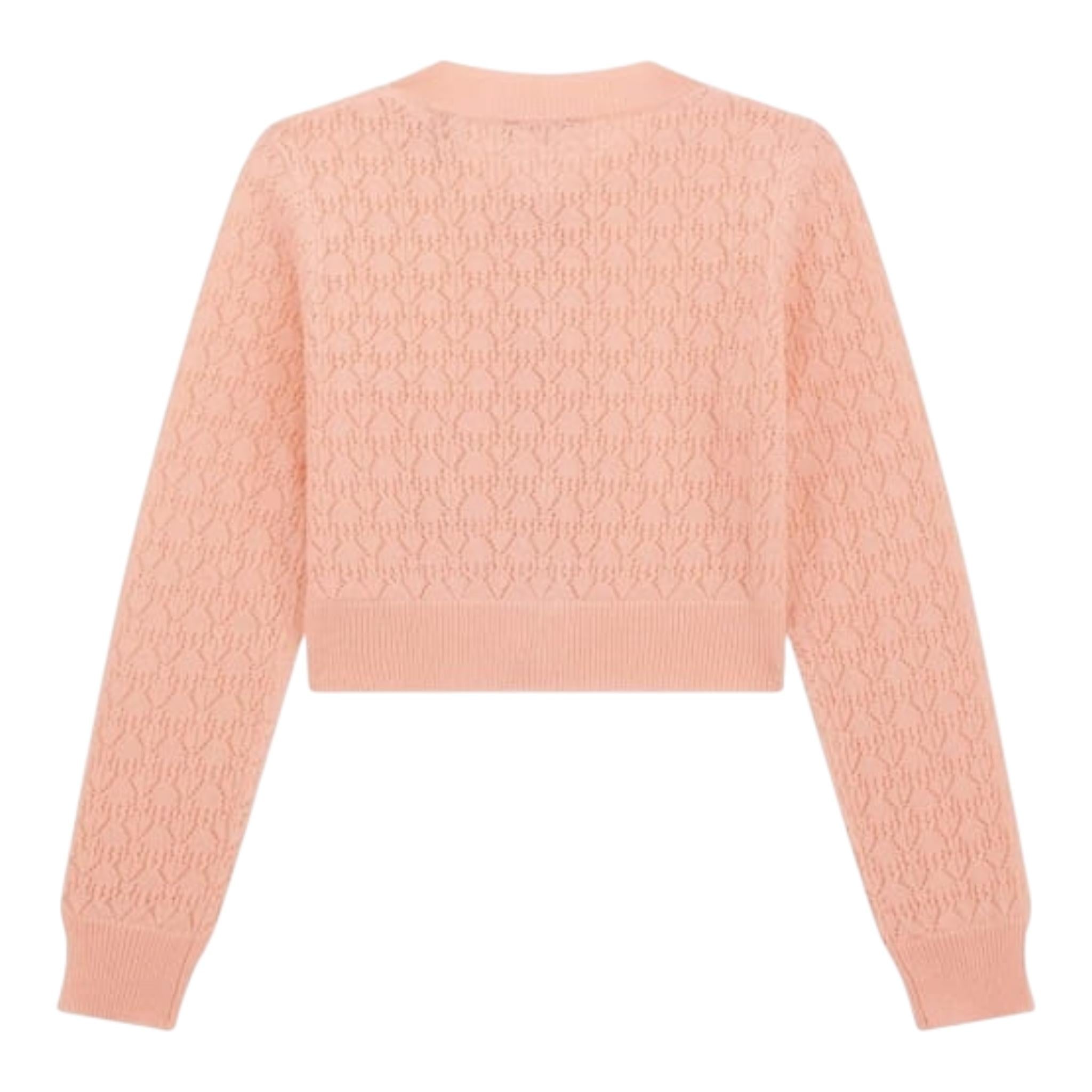 Guess Cardigan Tinta Unita Traforato per Bambina J4RR03Z3CD0 ROSA GUESS 