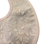 Ninnaoh Bavetta Tinta Unita con Ricami per Neonata E25BA6 ROSA NINNAOH 