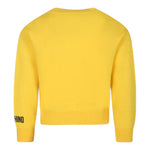 MOSCHINO maglia gircollo tinta unita con smile Gialla per Bambina HDW028 GIALLO MOSCHINO 
