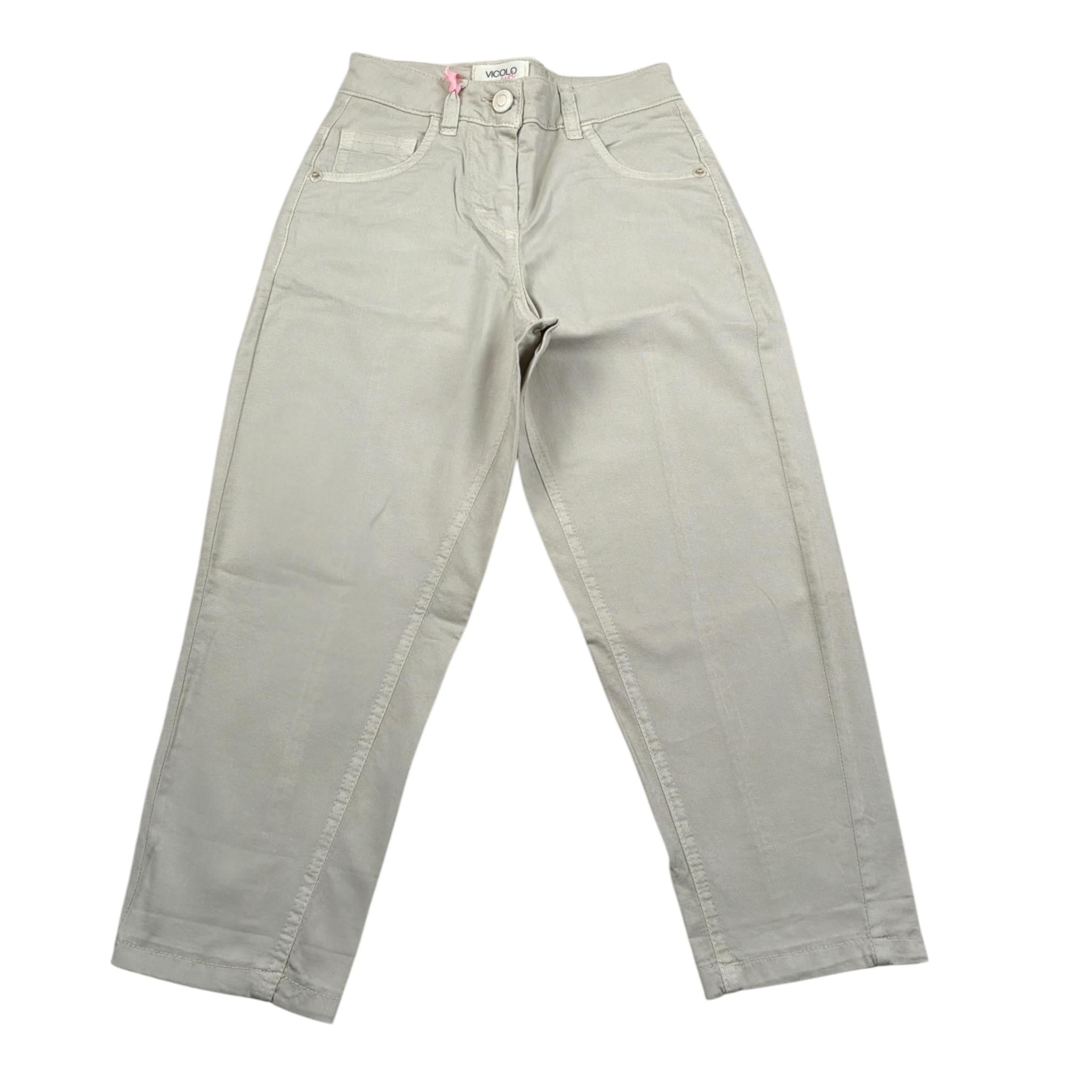Vicolo Pantalone tinta unita con Girovita Regolabile Beige per Bambina 3145P0847 BEIGE VICOLO 