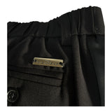 John Richmond Pantalone Tinta Unita con Elastico In Vita per Bambino RBP24189PAJ NERO JOHN RICHMOND 