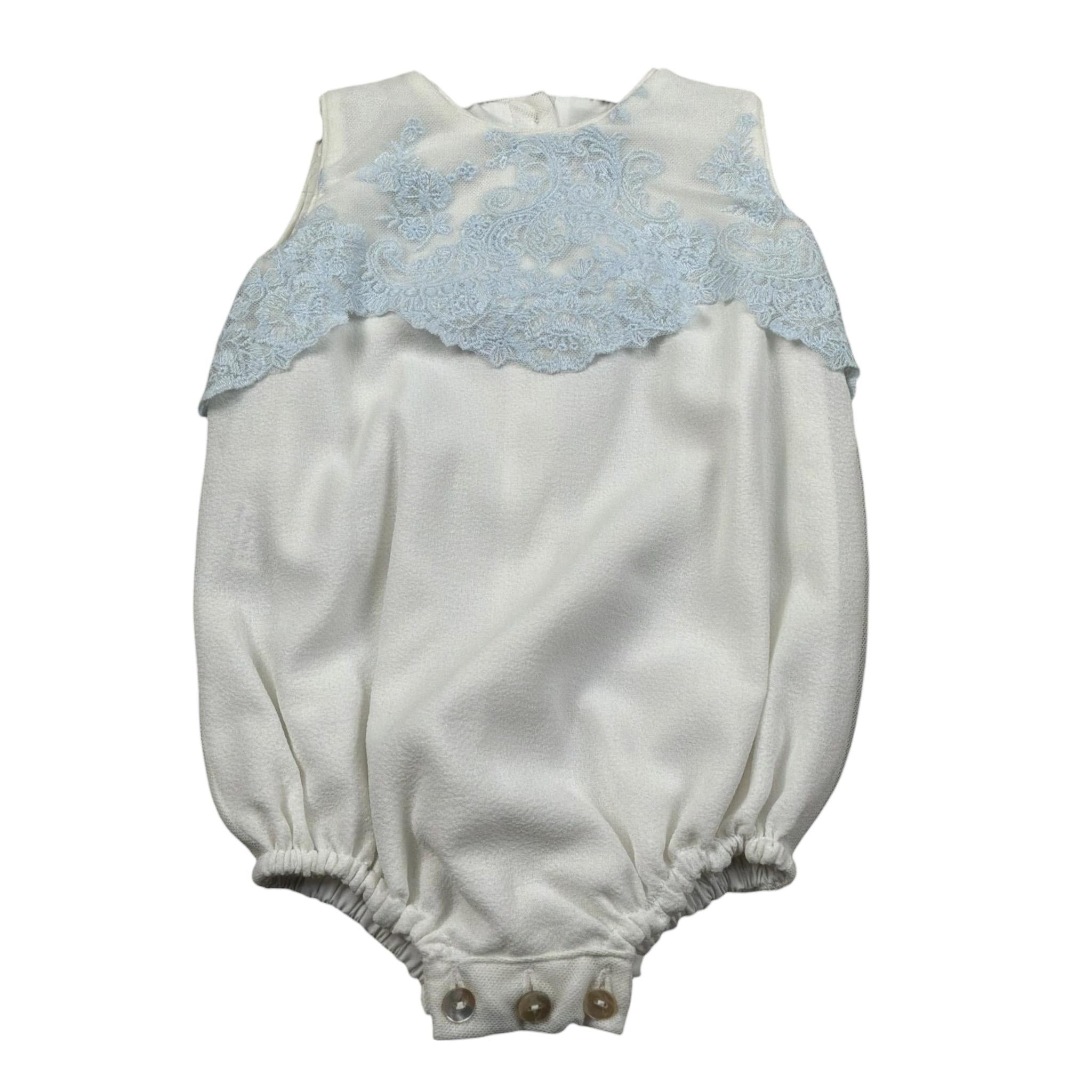 Cua-Cuak Pagliaccetto Giromanica Bicolore Bianco per Neonata 48122 BIANCO CUA-CUAK 