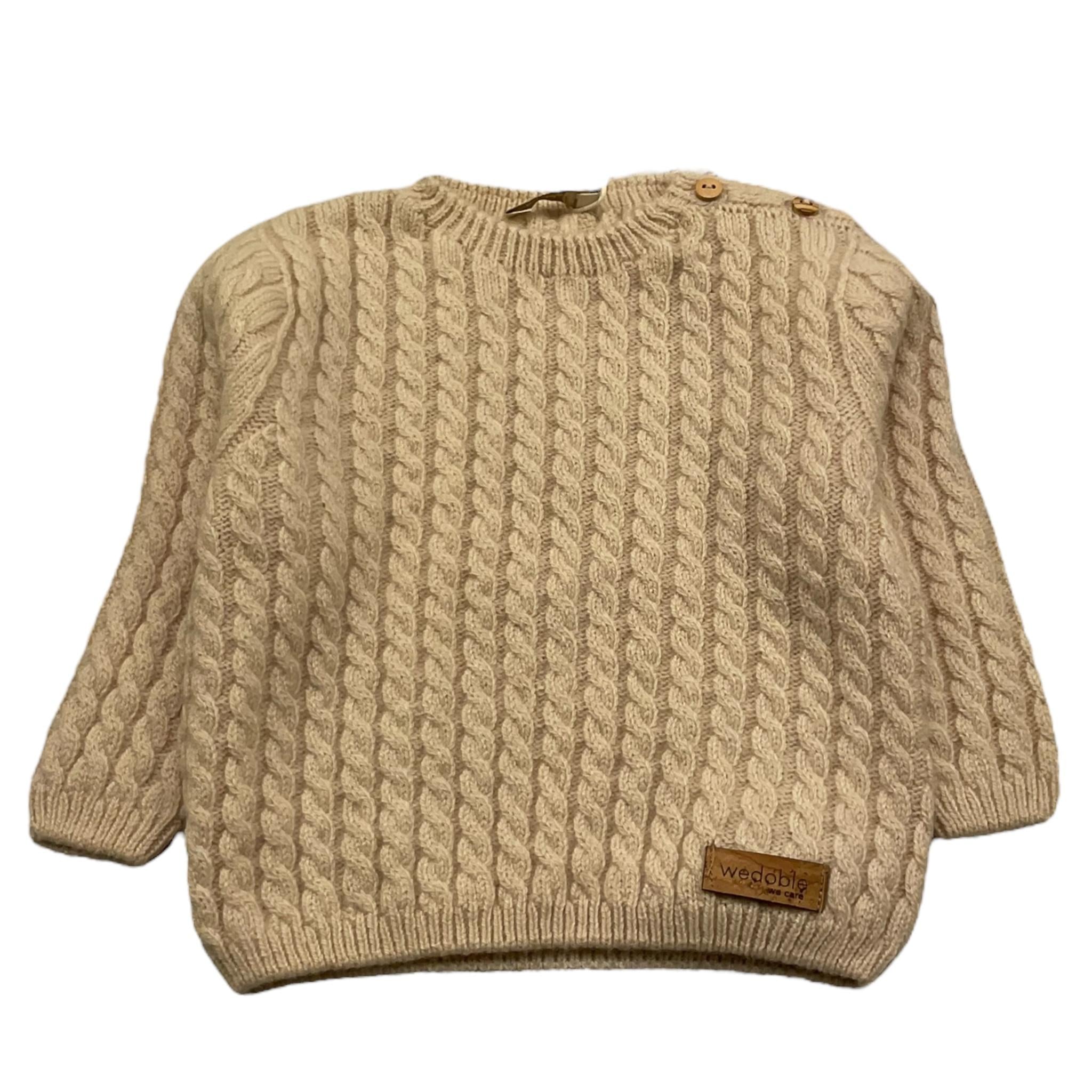 WEDOBLE maglia tinta unita con ricami Beige per Neonato I2410301E BEIGE WEDOBLE 