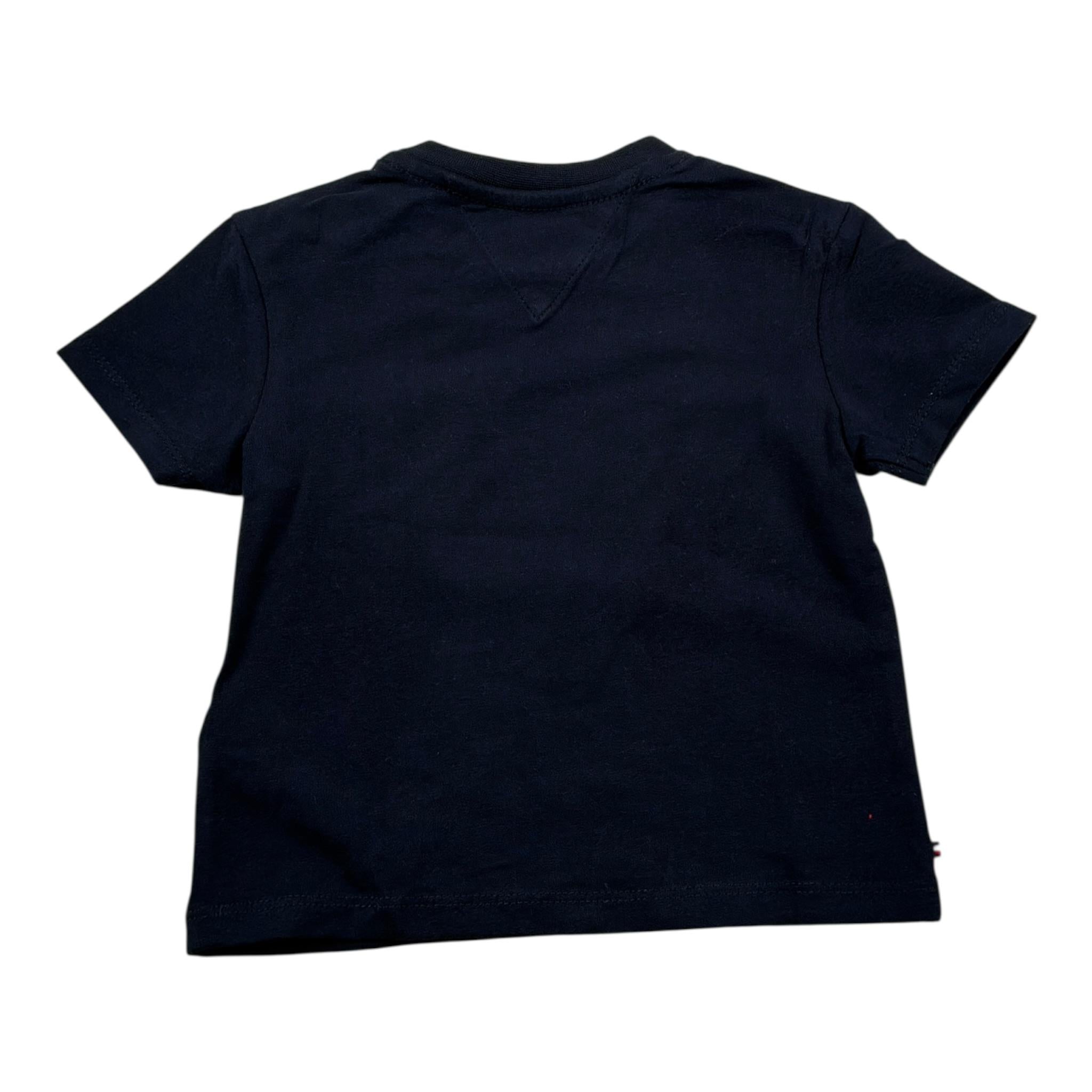 Tommy Hilfiger T-Shirt tinta unita con Stampa Blu per Neonato KN0KN01758 BLU TOMMY HILFIGER 