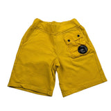 C.P. Company Bermuda tinta unita con Tasche Giallo per Bambino 12CKSB050A GIALLO C.P. COMPANY 