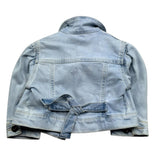 Miss Grant Giubbno In Denim Tinta Unita con Applicazioni per Neonata MG1033 AZZURRO MISS GRANT 