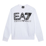 EMPORIO ARMANI felpa tinta unita girocollo con stampa Bianco per Bambino 3DBM62 BIANCO EMPORIO ARMANI 