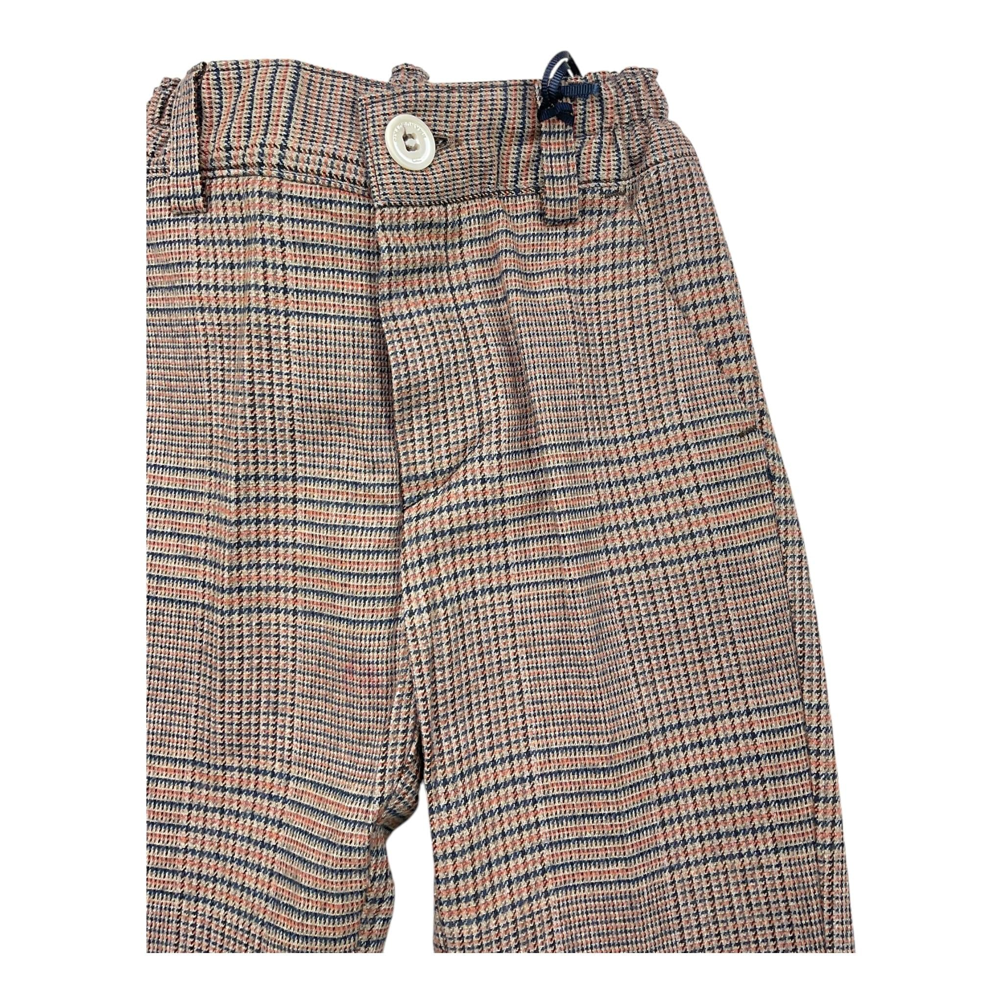 EMANUEL PRIS pantalone tinta unita con microfantasia Marrone per Bambino EPT6707N MARRONE EMANUEL PRIS 