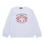 Dsquared2 Felpa Girocollo Tinta Unita con Stampa per Bambino DQ2977 BIANCO DSQUARED2 
